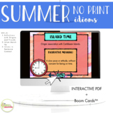 NO PRINT Summer Themed Idioms in Context Activities
