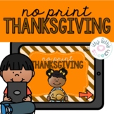 NO PRINT Thanksgiving Preschool Language Unit