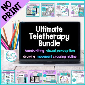 Preview of NO PRINT Visual Motor Integration & Gross Motor: Ultimate Teletherapy Bundle