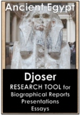 NO Prep - Ancient Egypt - Djoser - Research Worksheet