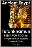NO Prep - Ancient Egypt - Tutankhamun - Research Worksheet