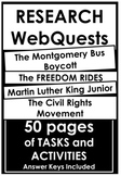 NO Prep - Civil Rights Movement - Bundle - Research / WebQuests