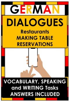 Preview of NO Prep - German Dialogues - Making Reservations at a Restaurant