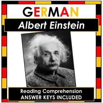 Preview of NO Prep German Reading Comprehension - Albert Einstein