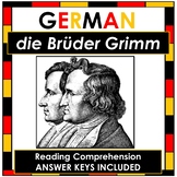 NO Prep German Reading Comprehension - Die Brüder Grimm - 