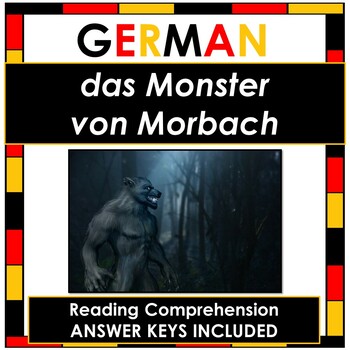 Preview of NO Prep German Reading Comprehension - das Monster von Morbach