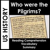 NO Prep Reading Comprehension - Who were the Pilgrims? - V