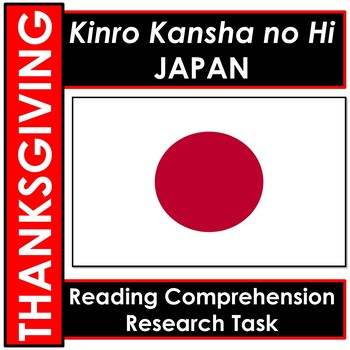 Preview of NO Prep - Reading Comprehension and Research - Thanksgiving in Japan - EASEL