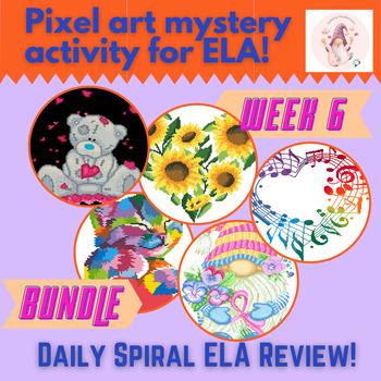 Preview of NO Prep - Spiral ELA Review Bundle for  4th or 5th Grade - Week 6