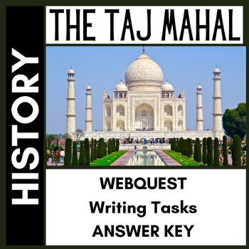 Preview of NO Prep - Taj Mahal - WebQuest - A Symbol of Eternal Love - Valentine's Day