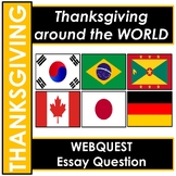 NO Prep - Thanksgiving Around the World - Webquest & Video