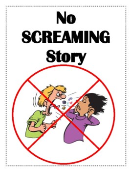 no screaming social story
