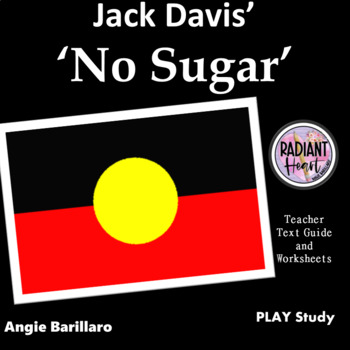 Preview of NO SUGAR TEACHER TEXT GUIDE AND WORKSHEETS Jack Davis Radiant Heart