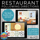 Restaurant Pizza & Burgers Following Directions Auditory M