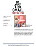 NO VOICE TOO SMALL Activity Guide