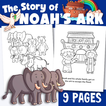 Noah's Ark Coloring Pages With Story 