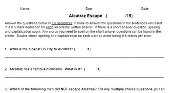 Escape From Alcatraz - (encounter: Narrative Nonfiction Stories