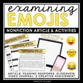 Nonfiction Reading Comprehension Article and Activities - 
