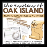 Oak Island Mystery Nonfiction Reading Comprehension Articl