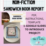 NONFICTION BOOK REPORT-Sandwich, GOOGLE SLIDES TO INTRO