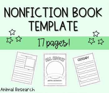 Preview of NONFICTION BOOK TEMPLATE PAGES