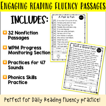 NONFICTION READING FLUENCY PASSAGES by In the Land of Teaching | TpT