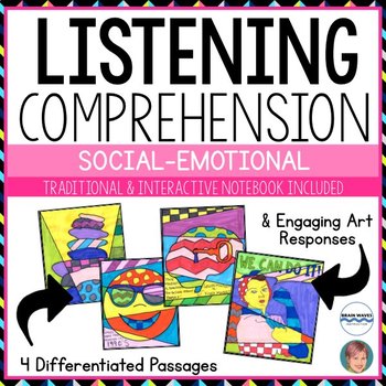 Preview of NONFICTION Listening Comp Passages Vol. 3: Social Emotional w/ Growth Mindset