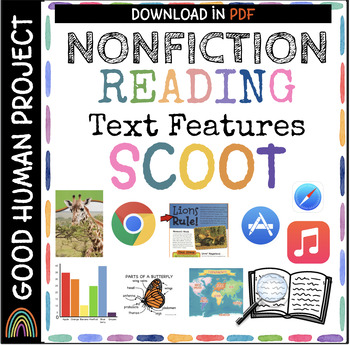 Preview of NONFICTION Reading Text Features SCOOT | Identify Text Features | Informational