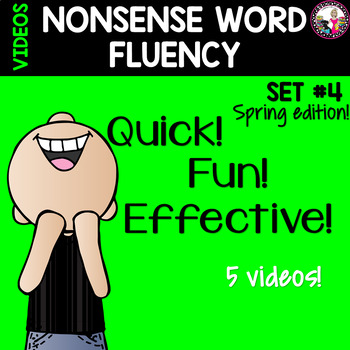 Preview of NONSENSE WORD FLUENCY  Set 4 