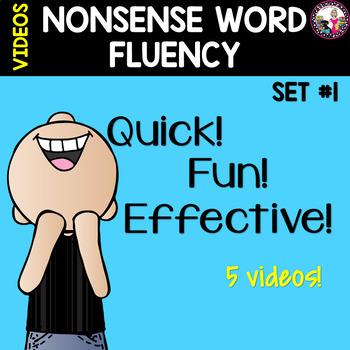 Preview of NONSENSE WORD FLUENCY VIDEOS 