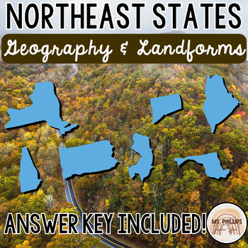 northeast region landforms