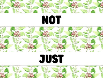 Preview of NOT JUST ANY COFFEE! Coffee Bulletin Board Decor Kit