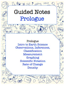 Preview of NOTES BUNDLE - Prologue *EDITABLE* w/ PowerPoint