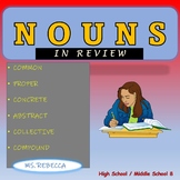 NOUNS IN REVIEW WORKSHEET