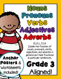 Nouns, Pronouns, Verbs, Adjectives, Adverbs Worksheets Distance Learning