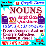 NOUNS Practice & Reviews: Common and Proper Nouns. 5th-6th