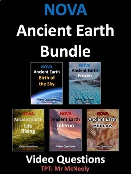 Preview of NOVA Ancient Earth Video Questions Worksheet Bundle