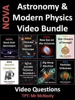 Preview of NOVA Astronomy & Modern Physics Video Worksheet Bundle