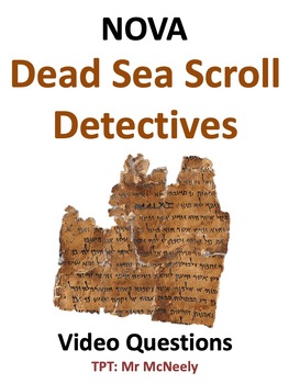 Preview of NOVA: Dead Sea Scroll Detectives Video Questions Worksheet & Puzzle