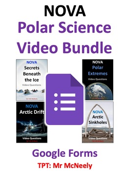 Preview of NOVA: Polar Science Google Forms Quizzes Video Questions Bundle