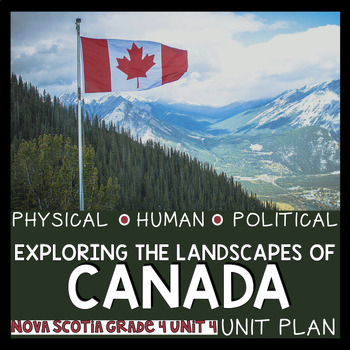 Preview of NOVA SCOTIA SOCIAL STUDIES: GR. 4 Exploring Landscapes of Canada - Complete Unit