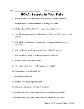 Preview of NOVA: Secrets In Your Data