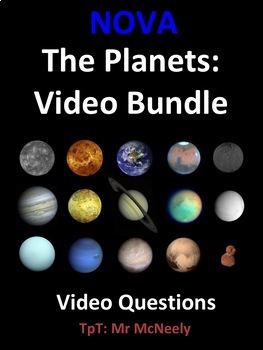 Preview of NOVA: The Planets Video Questions Worksheet Bundle