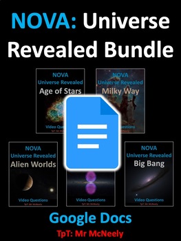 Preview of NOVA Universe Revealed Video Questions Worksheets Google Docs Bundle