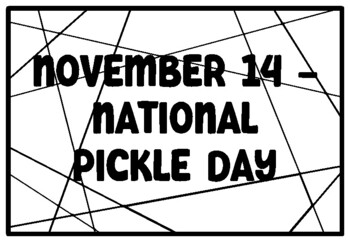 pickle coloring pages
