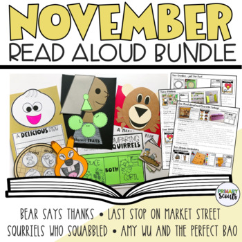 Preview of NOVEMBER Activities and Crafts | November Read Alouds | Interactive Read Aloud