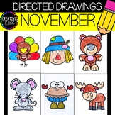 NOVEMBER Directed Drawings {Made by Creative Clips Clipart}