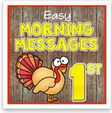 November 1st Grade Morning Messages