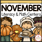 NOVEMBER LITERACY CENTERS AND MATH CENTERS
