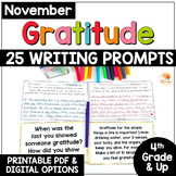 NOVEMBER Social-Emotional Learning Daily Writing Prompts: 